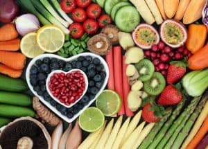 plant based diet frutis and vegetables
